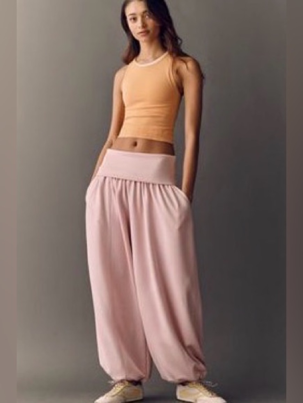 Daily Practice by Anthropologie - NWT
Foldover Balloon Trousers - Happy Pink